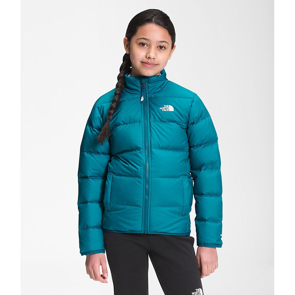 The North Face Jackets Youth Australia - The North Face Reversible Andes Dark Blue Snow (FQX-164930)